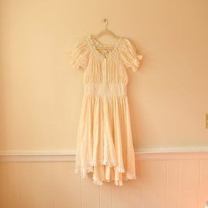 Ivy City Esmee Dress, Cream Lace, Size M